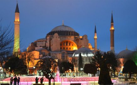 Hagia Sophia: The world-famous Istanbul museum originally founded as a cathedral has been turned back into a mosque